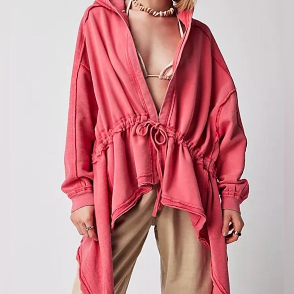 We The Free/ Free People Emilia hooded cardigan. rare size XL